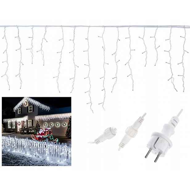 Flash Rampouchy Led 300 Diod 14,5 M Bílé Studené Vánoční Lampy Silný Kabel