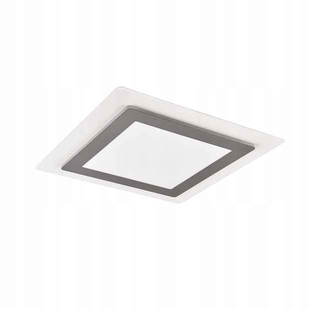 Stropní Svítidlo s dálkovým ovládáním 45 cm stříbrný, čtvercový, 3 barvy Trio
