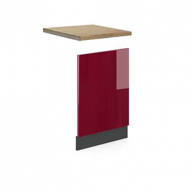 Vicco PŘEDNÍ PANEL R-Line Červená 45 cm , PD Dub