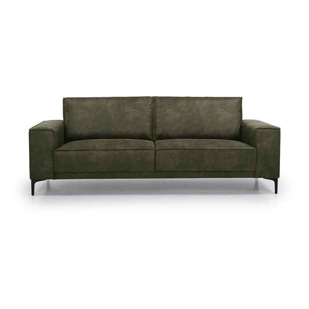 Zelená pohovka z imitace kůže 224 cm Copenhagen – Scandic