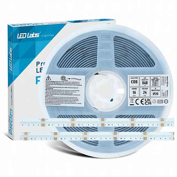Led pásek 24V Cob 80W 5m Rgb+cct Bezpuntktový Multicolor Premium 4200 Led