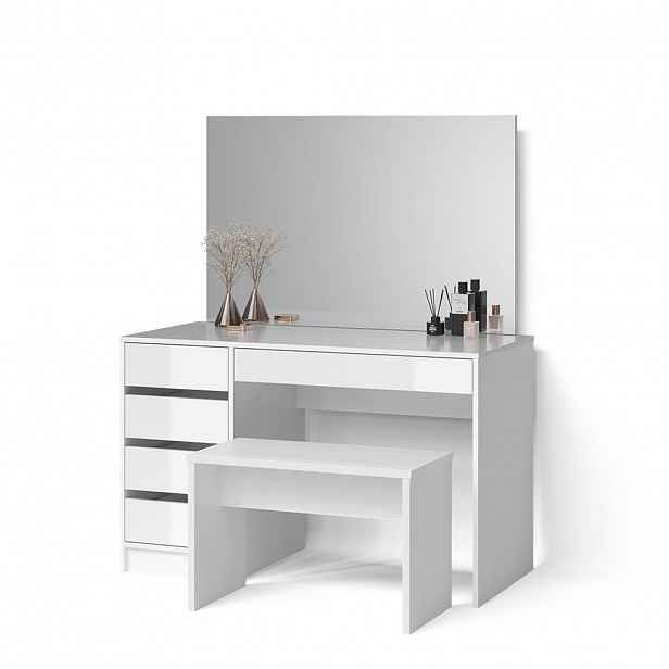 Livinity® TOALETNÍ STOLEK Imola Bílá 120 cm s lavičkou