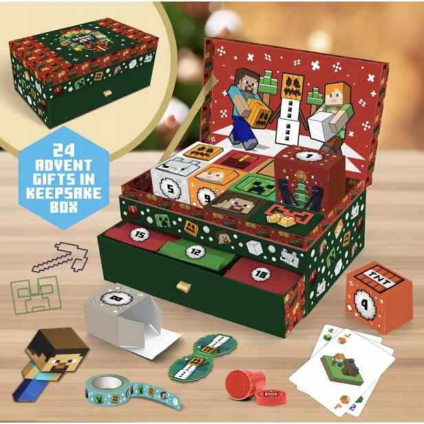 Minecraft Adventní kalendář Keepsake Box 24 dní Paladone dárek