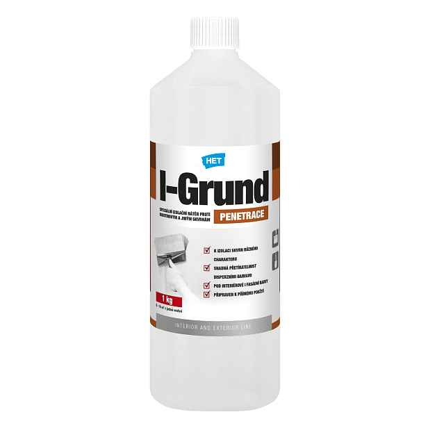 Nátěr proti skvrnám HET I-Grund bezbarvý 1 kg