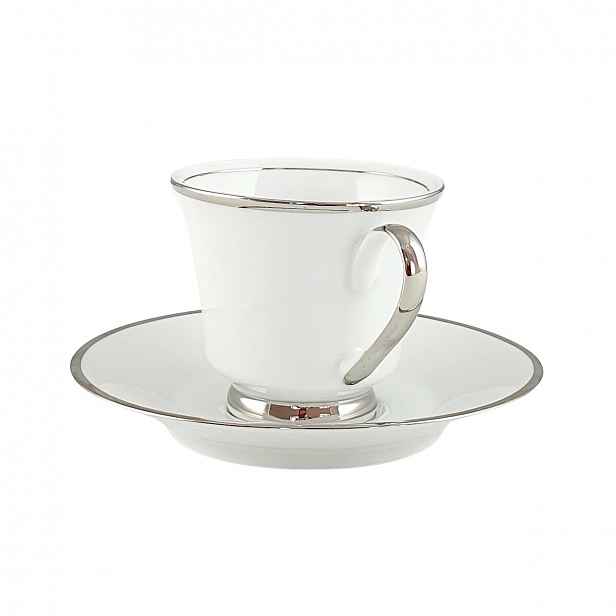 Oxford Platin šálek s podšálkem 220 ml |Porcelán Bogucice
