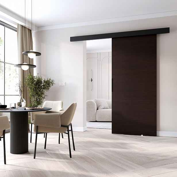 Posuvné dveře do interiéru BARRET 11 - 76 cm, wenge / černé