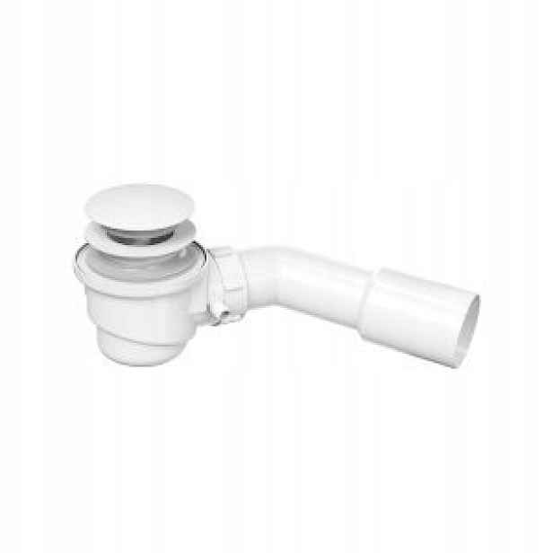 Sifon pro volně stojící vanu Cersanit klik-klak bílý bez přepadu S904-013