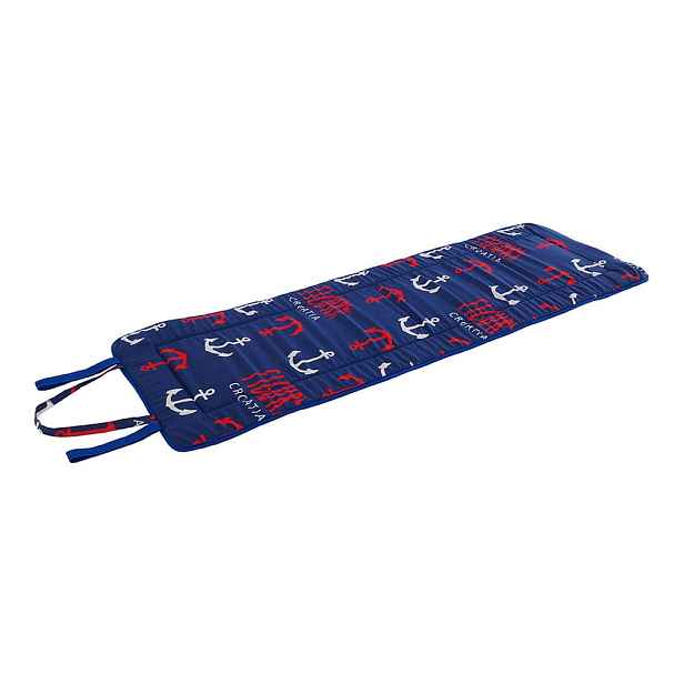 Červeno-modrý zahradní podsedák na lehátko 52x148 cm   Anchors – B.E.S.
