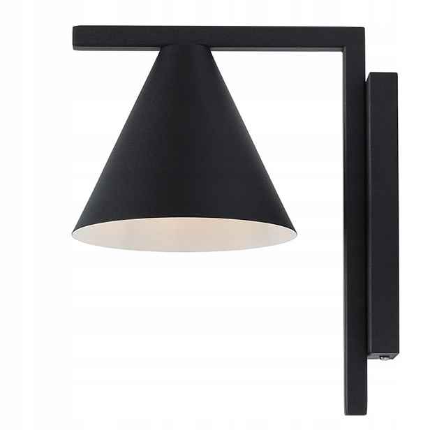 Nástěnné svítidlo, černá lampa do obývacího pokoje, předsíně Form