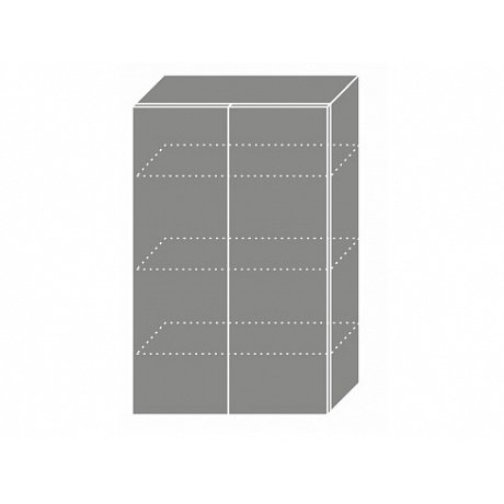 PLATINUM, skříňka horní W4 60, korpus: grey, barva: black