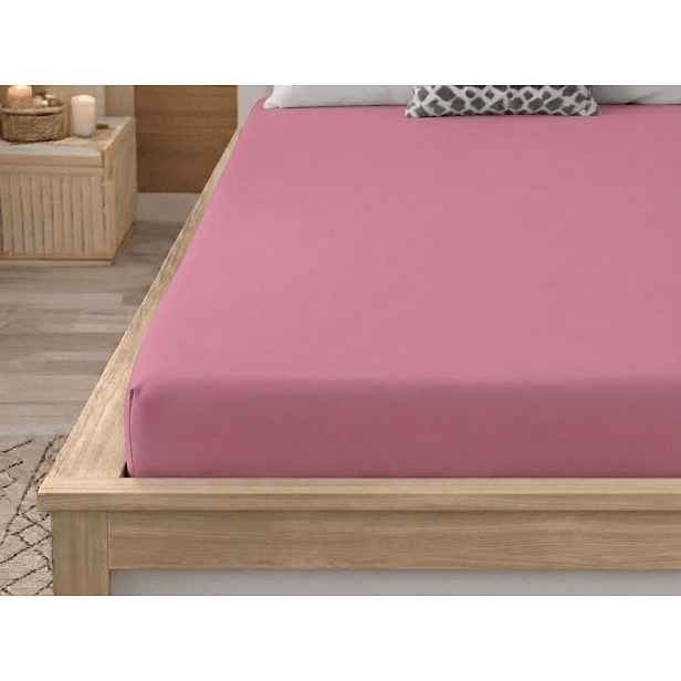 Prostěradlo z mikrovlákna MICROVELLE  starorůžové 90x200 cm