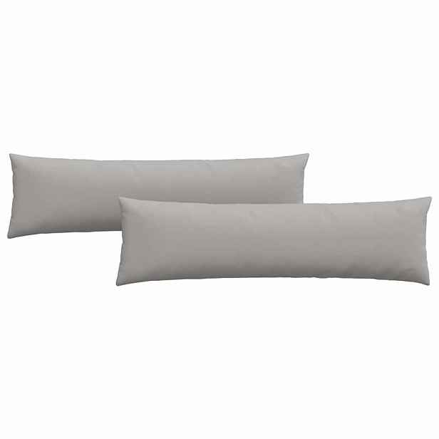 vidaXL Pohovkové polštáře 2 ks textil Oblačno šedá 145 x 40 cm