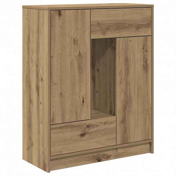 vidaXL Příborník se zásuvkami a dvířky dub artisan 73x31x90 cm