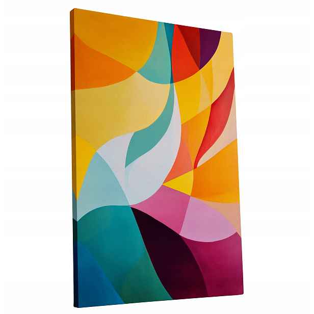 Obraz na plátně Barevný Abstraktní Světlý obraz do bytu, pokoje, obýváku 60x90