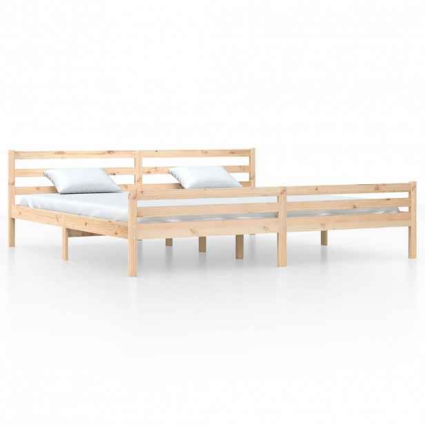 vidaXL Rám postele bez matrace masivní dřevo 200 x 200 cm