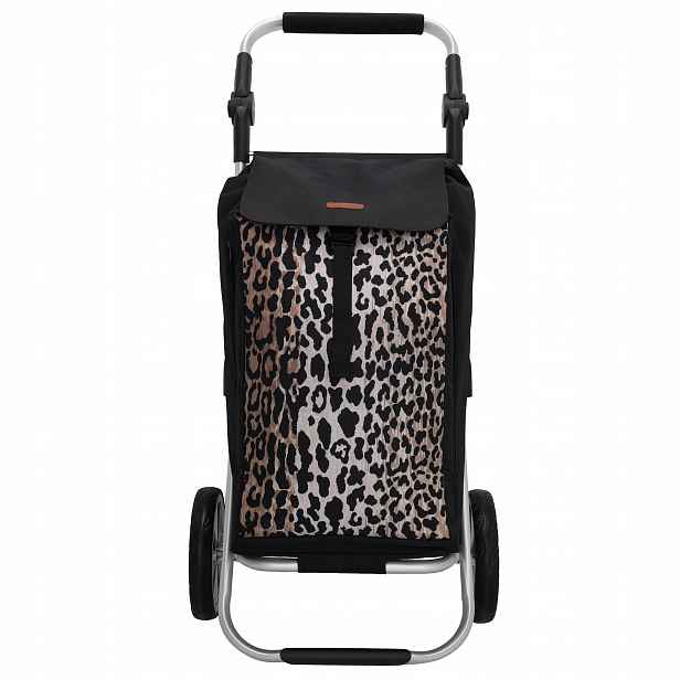 Nákupní taška na kolečkách Beagles Alberic leopardí vzor 41 L