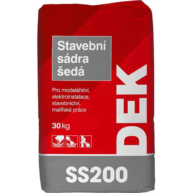 Sádra stavební DEK 30 kg šedá