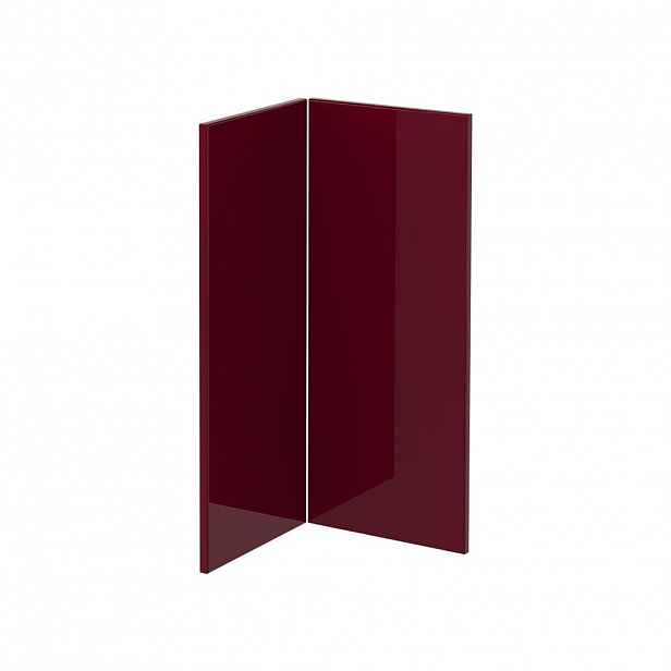 Vicco KUCHYŇSKÁ DVÍŘKA R-Line Červená vysoký lesk 59.2 x 71.3 cm nábytková čela pro rohovou spodní skříňku