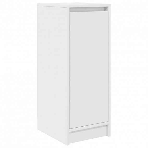 vidaXL Botník bílý 29,5x34x76 cm kompozitní dřevo