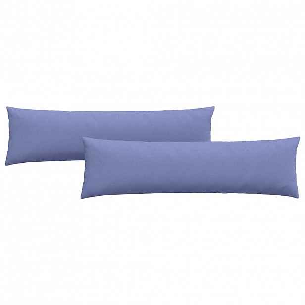 vidaXL Pohovkové polštáře 2 ks textil Modrá džínovina 145 x 40 cm