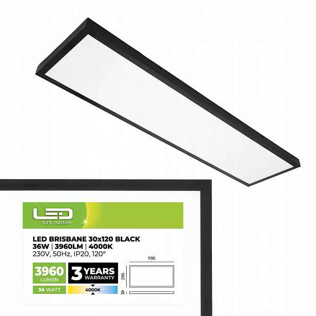 Led panelové stropní svítidlo svítidlo nástěnný stropní svítidlo Led 36W 30x120 4320lm