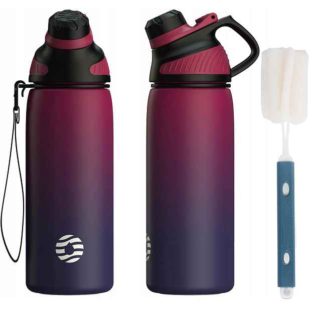 Sportovní Termoska 600 ML Nerezová Ocel