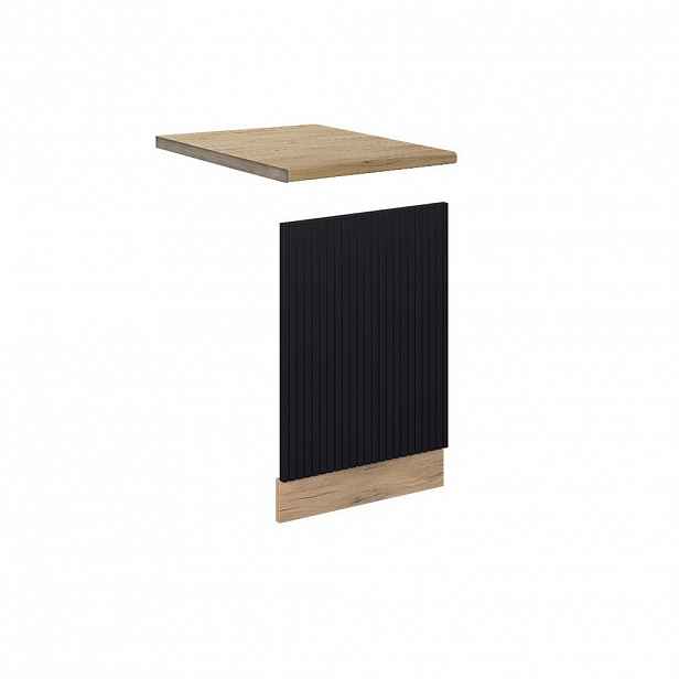Vicco PŘEDNÍ PANEL Fame-Line Černý pruhovaný 45 cm , PD Dub