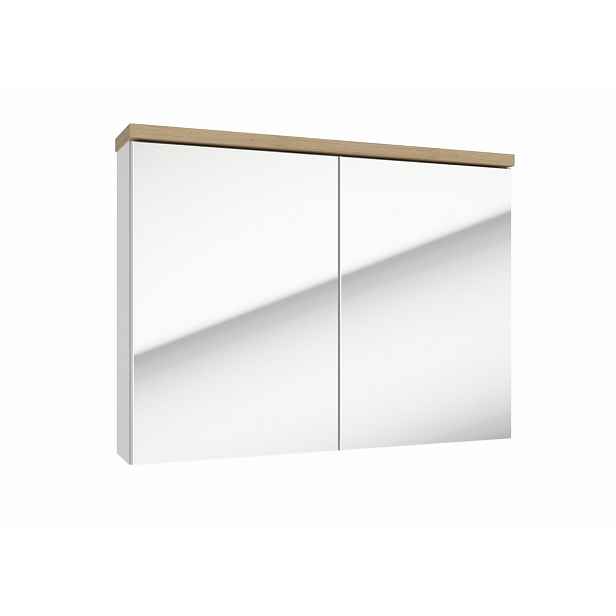 Zrcadlová skříňka Naturel Stilla 80x60 cm bílá STILLAE08001