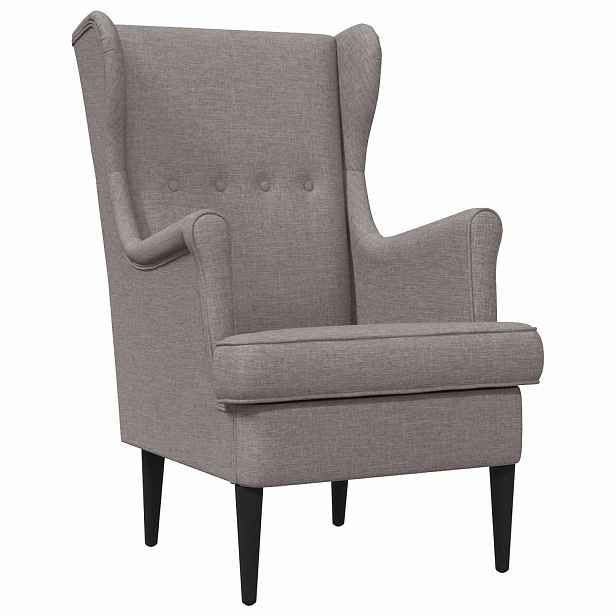 vidaXL křeslo Taupe Textil