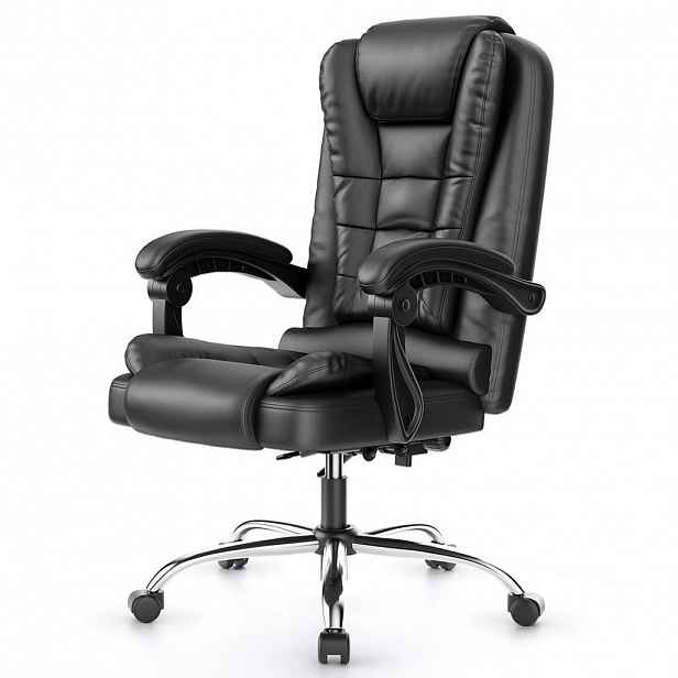 Rattantree ERGONOMICKÁ-KANCELÁŘSKÁ-ŽIDLE, polstrované sedadlo, nastavitelná výška, funkce sklopení