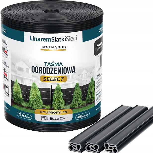 Stínící Panelové Pásy Antracit 19x26 mb Select Premium Pro Oplocení Klipsy