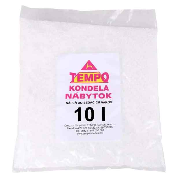 Tempo Kondela Náplň do sedacích vaků, EPS polystyrénové kuličky, balení 10 l