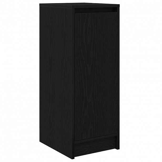 vidaXL Botník černý dub 29,5x34x76 cm Dřevěné konstrukce
