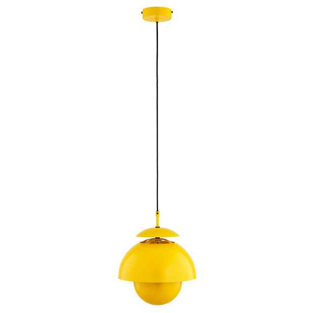 Alfa Runo závěsná lampa žlutá kovová E27 1x15W IP20