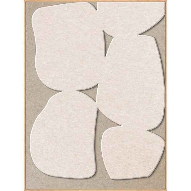 3D obraz s rámem/akustický 90x120 cm Stone Path 1 – Malerifabrikken