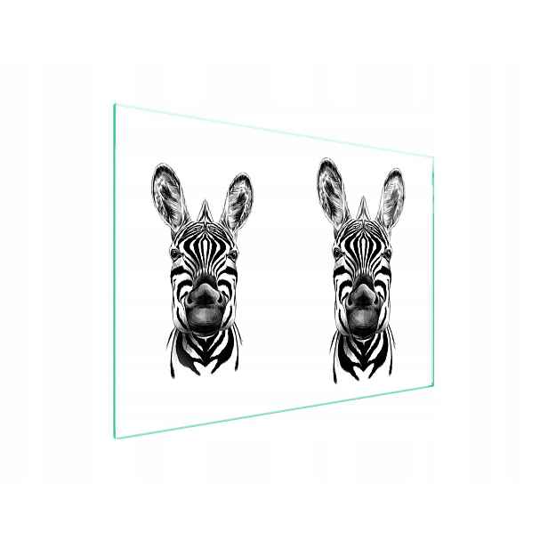 7v1 Skleněná ochranná deska na sporák 70x52 Zebra