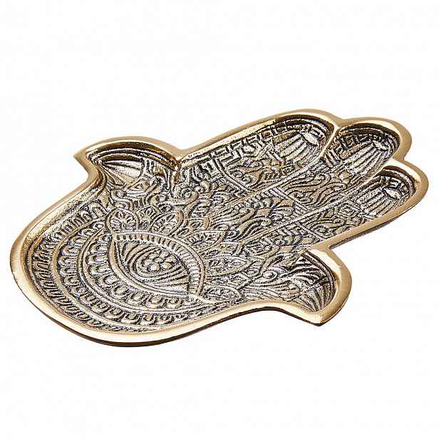 Butlers HAMSA Dekorační podnos 20 cm - zlatá