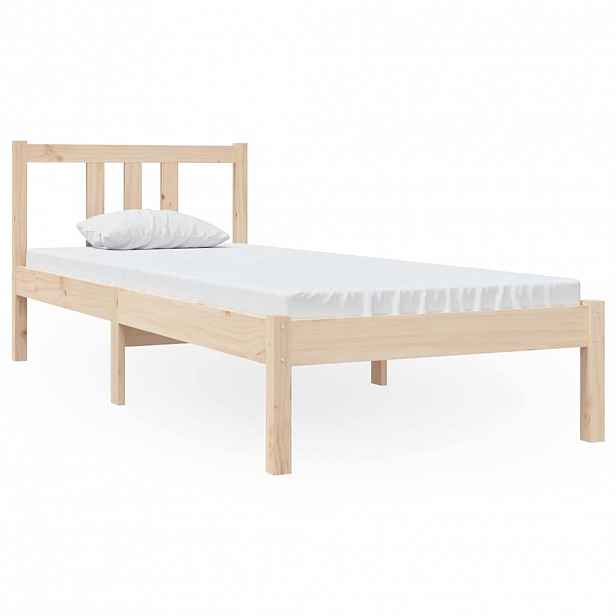 vidaXL Rám postele masivní dřevo 75 x 190 cm Small Single