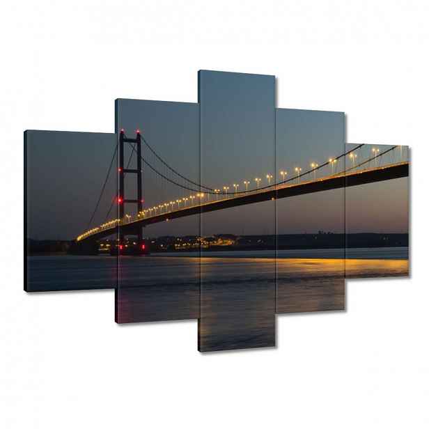Obrazy 150x105 Most s lampičkami