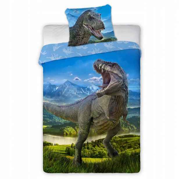 Povlečení Bavlněné Dinosaurus T-Rex 140x200 70x90 Realistický potisk