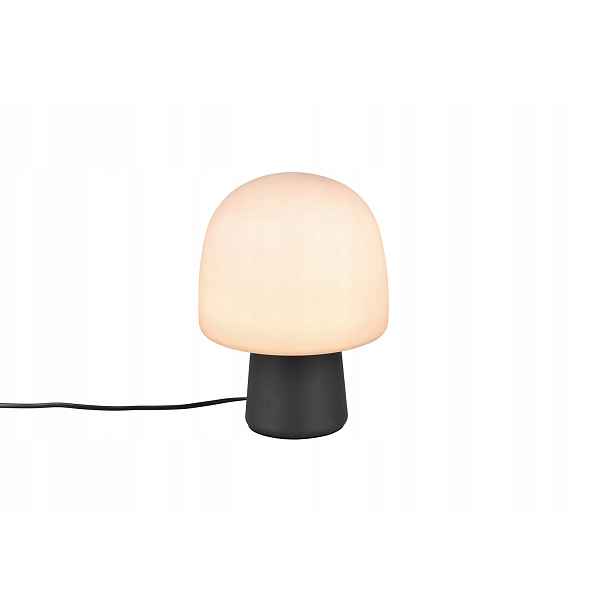 Stolní lampa Steen černá matná skleněná houba 1xE14 10W Trio