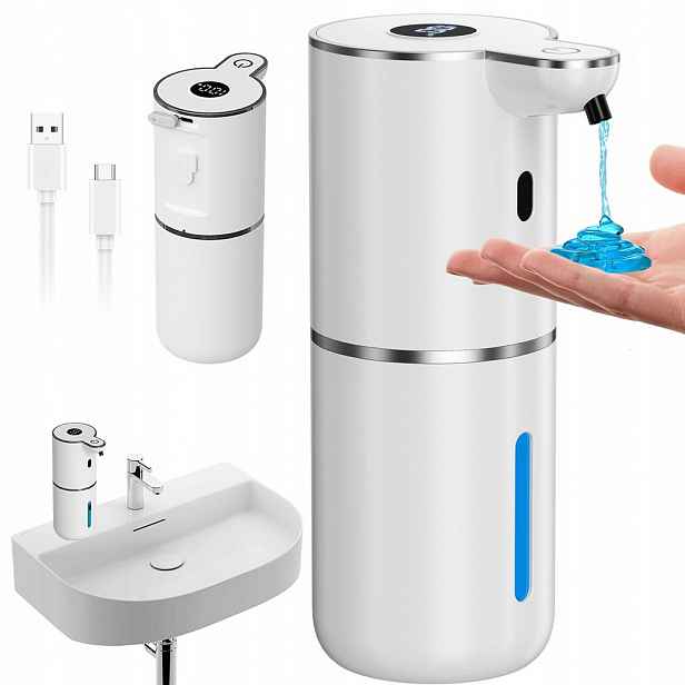 Automatický Dávkovač Mýdla Bezdotykový Nástěnný 380 ML Do Koupelny Kanceláře