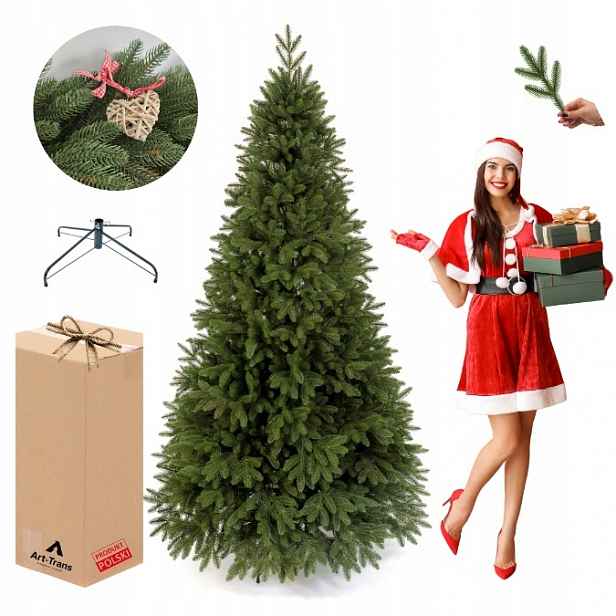 Umělý Vánoční Stromeček 220 cm Premium smrk RealTree jako živý silikonový 100% Pe