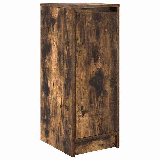 vidaXL Botník kouřový dub 29,5x34x76 cm kompozitní dřevo