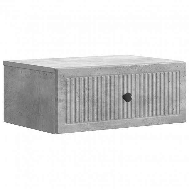 vidaXL Noční skříňka Betonově šedá 49 x 34,5 x 20 cm Kompozitní dřevo