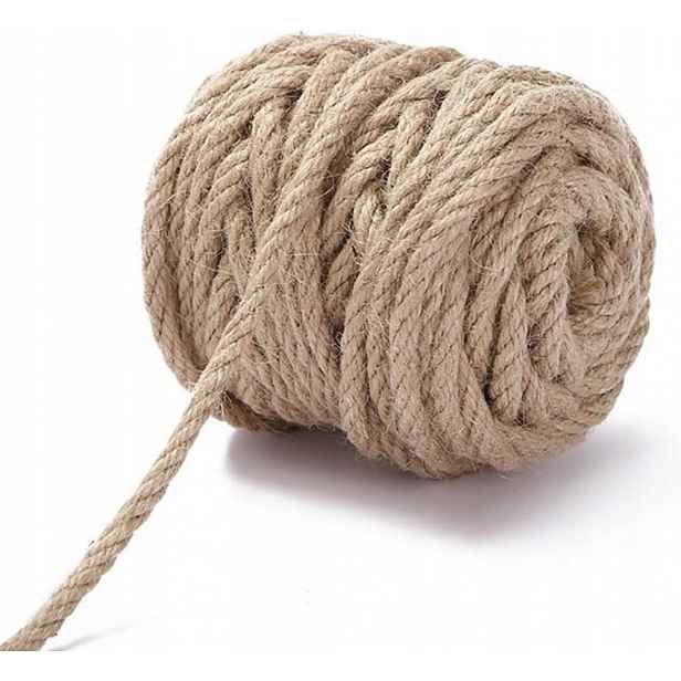 Jutové lano 20 mm x 15 m. Trvanlivé, dekorativní, univerzální!