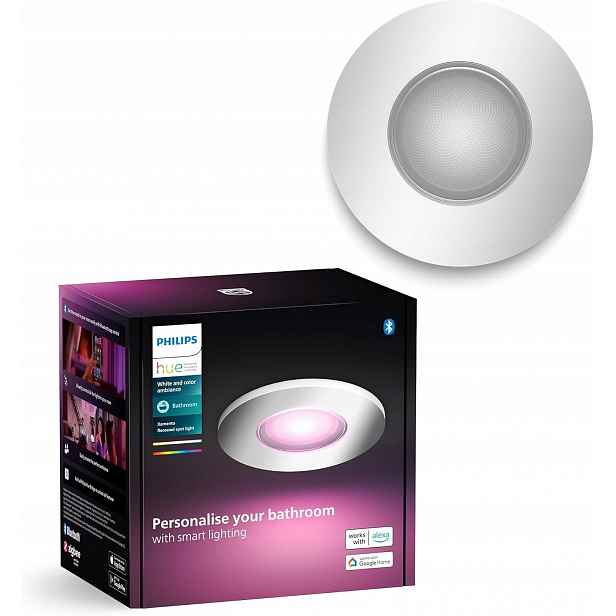 Led podomítkové svítidlo Philips Hue Xamento IP44 koupelnové 4,2W Rgb Smart
