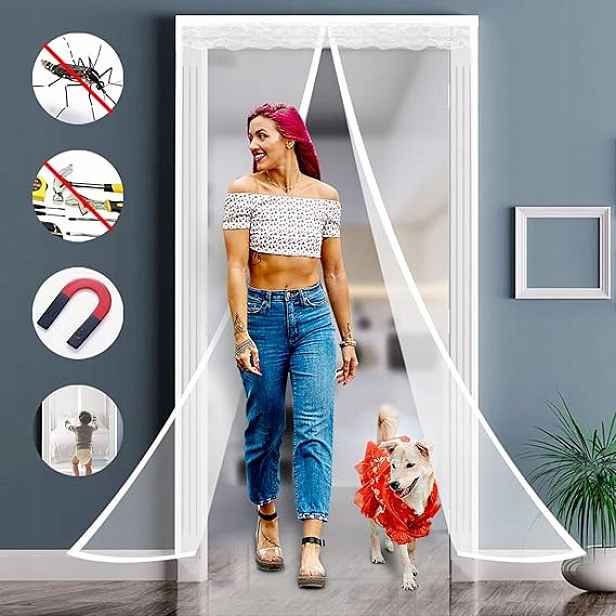Magnetická Moskytiéra Na Balkonové Dveře Ochrana Před Hmyzem 120X240 CM