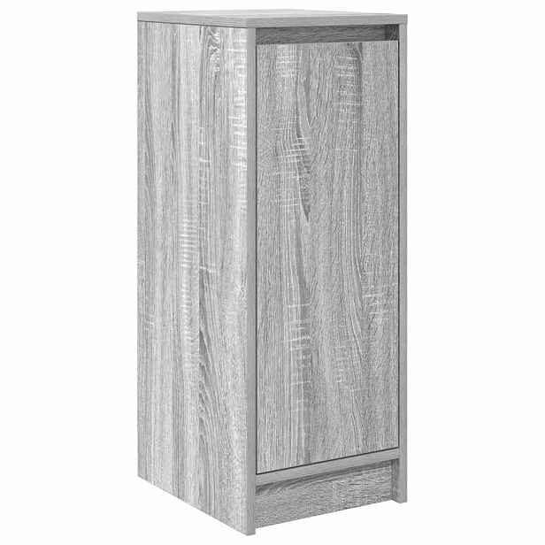 vidaXL Botník šedý sonoma 29,5x34x76 cm kompozitní dřevo