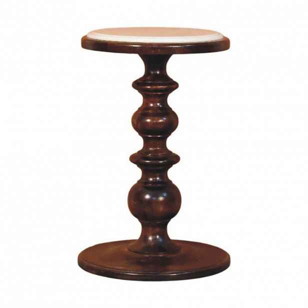 Artisan Furniture NOČNÍ STOLEK s povrchovou úpravou v kaštanovém odstínu, 2 zásuvky, 1 otevřená police, tmavě hnědý